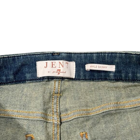 NWT! Jen7 by 7 for All Mankind Ankle Skinny - Sunrise Leopard Size 8 - Picture 7 of 8